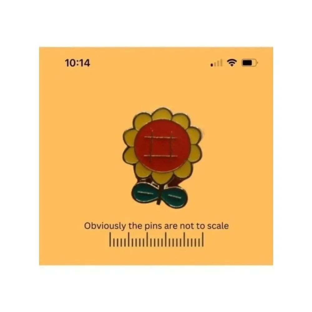 3/20 Orange Sunflower Enamel Pin